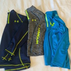 Set of 3 Under Armour 3/4 zipper Shirts